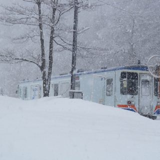 No.085　雪の北濃駅