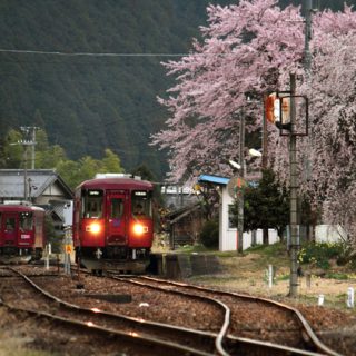 ﾌｫﾄｺﾝﾃｽﾄNo.26　黄昏の「美濃大矢」駅